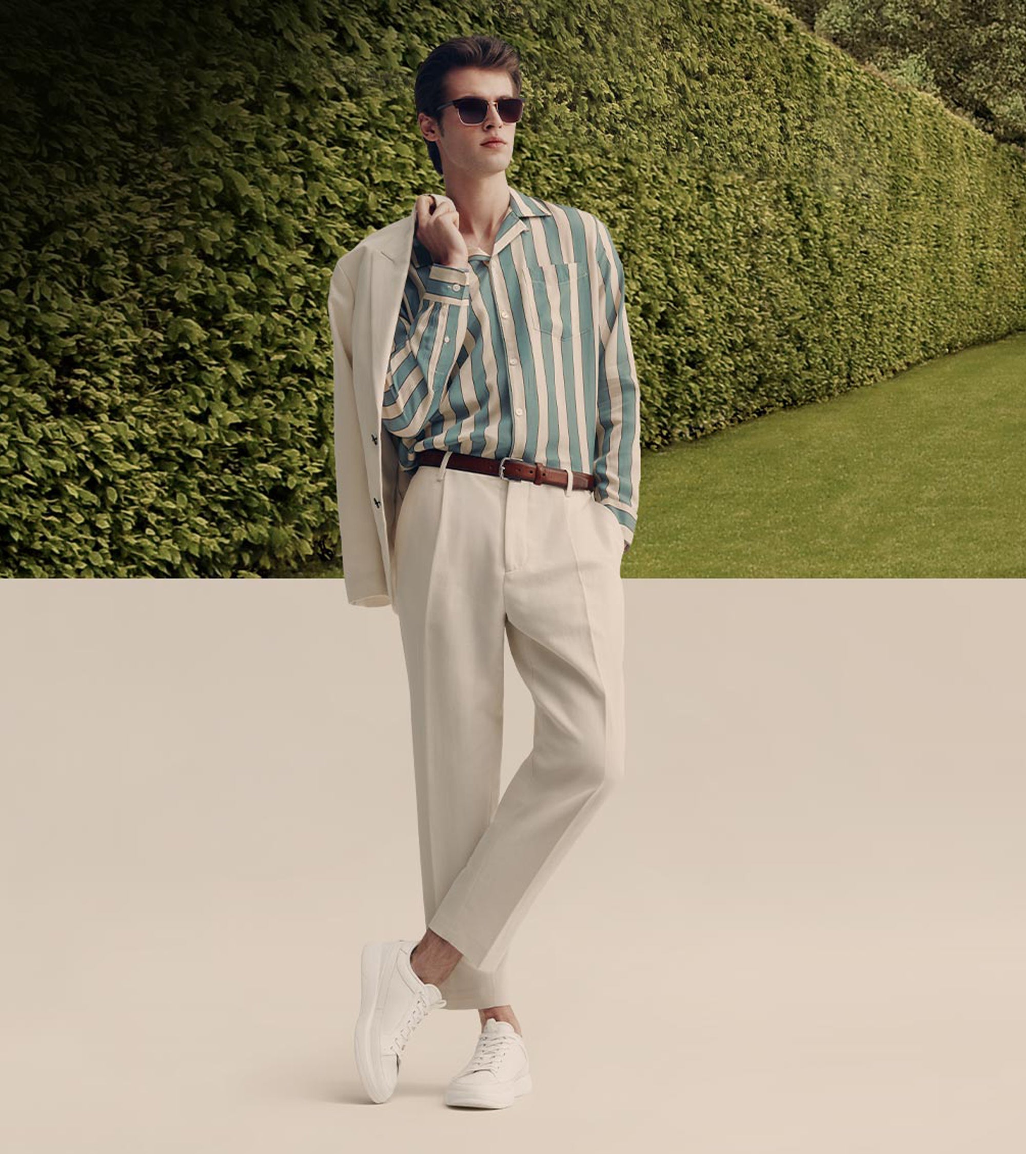 Men's GrandPr? All Day Court Leather Trainers - Image 2