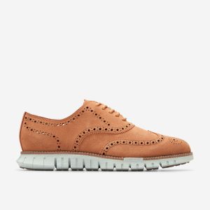 Men's ZER?GRAND Remastered Unlined Wingtip Oxfords